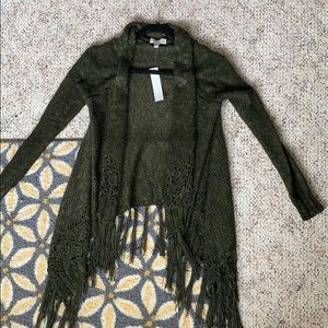 Monteau green cardigan